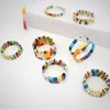 Bohemian Friendship Braided Enamel Tile Bracelets 2020 Boho LOVE Letter Summer Rainbow Jewelry Pulseiras Mujer Fashion Street244T