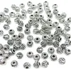 1000pcs tibetansk silver spacer lös metallpärlor för smycken gör handgjorda DIY armband halsband tillbehör 4,5 mm