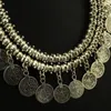 Vintage Boho Women Choker Necklace Coin Chain Statement Pendant Necklace For Women Weeding Party Jewelry Gifts13491962