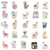 cartoon stickers 4x6cm cute alpaca stickers for box promotion gift Graffiti stickers9161184