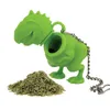 Creative Dinosaur Shape Tea Infuser Tea Filtro Teaware vazio Sacos de chá de silicone Os suprimentos de cozinha filtro de ervas difusor8790270