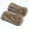 Прибытие Lady's Real Rex Меховые перчатки 100% Натуральная Мягкая перчатка Теплый Вязание Подлинная Флаув1