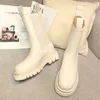 High Platform Women Fashion Boots Slip On Snow Boots Women Thick Bottom Shoes 9#22/20D50