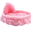 Pet łóżko Maty Okrągłe Pet Lounger Poduszki Koty Cute Princess Mata Sofa Puppy Lounger Do Małe Duży Pies Zmywalny Ciepły Pet Bed Lsk1191