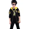 Sports Suit for Boys 3PCS/Set Children's Suit Cotton Hooded Vest + T-shirts + Pants Boys Kids Sportswear Tracksuit for Girls