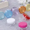 12 pièces assorties 5g bouteilles vides Pots de maquillage en plastique Pots voyage crème pour le visage/Lotion/récipients cosmétiques échantillon