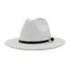 Fedora 2020 das mulheres chapéu para lã Gentleman Aba larga Jazz Igreja Cap banda larga e plana Brim Jazz Chapéus Elegante Trilby Panamá Caps