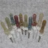 Shisha-Glas-Nektarpfeifen-Set 10 mm mit Quarznagel, Titanspitze, Dabberschale, Aschenfänger, Bong-Glasrohre