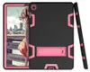 Protector Caixa colorida do iPad para o caso à prova de choque Defender Caso melhor armadura 234 iPad Air 5 6 iPad Pro 9.7 samung T510 T290 com etiqueta