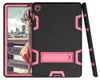 Shockproof Defender Case Armor Case For iPad 234 iPad Air 5 6 iPad Pro 97 SAMUNG T510 T290 Colorful Protector Case With Stic2206147