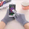 Gants tactiles en laine en tricot pour les gants à écran tactile iPhone pour iPad Gants magiques d'hiver chaud