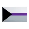 Demisexual Pride Flag 3x5ft Digitaldruck Polyester Outdoor Indoor Verwendung Clubdruck Banner und Flaggen Großhandel