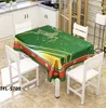 Julklocka 3D Tryckt mönster Rektangulära bordsdukar Xmas Party Picnic Dammtäker bordsduk Tea Tea Bedside Cabinet Mat