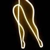 Warm Wit Human Form Line Tekening Sign Bar Disco Office Home Wanddecoratie Neon Light met artistieke sfeer 12 V Super Bright