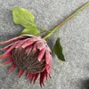 유럽 ​​가짜 protea cynaroides 꽃 25.59 "길이 시뮬레이션 포세이돈 꽃 가정 장식 인공 꽃