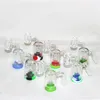 물 담뱃대 여성 남성 14mm 유리 Perc Ashcatcher Bowls Ash Catcher Bubbler Glasss Water Bong