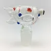 Heady Glass Slides Bowl Pieces Bong Bowls Accessori per pipe da fumo 18mm 14mm Maschio Femmina Heady Smoking Tubi d'acqua dab rigs Bong Slide