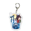 Nowy przylot 55 mm akrylowy anime demon ducha łopatki Klucz Keyring Kamado Tanjirou Kamado Nezuko WJ3177113911