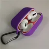 Coque en silicone souple pour AirPods 1/2/3 Mini housse de casque Bluetooth sans fil TPU mince pour Airpods Pro 4 Mini avec crochet en métal