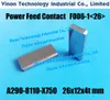 (2 STKS) A290-8119-Z780-L 30X10X4TMM Power Feed Contact F008-1 voor FANUC IE, CIA-serie machine. EDM-elektrode PIN F006-2 (30) A2908119Z780