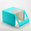 100st pappershattlåda med PVC Window Baseball Cap Beret Party Hat Packing Boxes Gift Packaging Box7828103