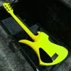Sällsynt gul Burny Yellow Hide Model China gjorde signatur Elektrisk gitarr 24 FRETS 3394492