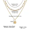 2021 Vienkim Vintage Muti Layered Chain Necklace for Women Gold Color Pearl Coin Statement Wide Pendant Halsband Collar Smycken N1238756