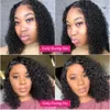 Malaysiska Jerry Curly Short Bob Lace Front Hume Hair Wig Pre Plucked For Black Women Glueless 13x4 Deep Wave Frontal Wig Remy9170962