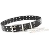 Kvinnor Punk Chain Fashion Belt justerbar svart dubbel enkel ögonen grommet läder spänne bälte255z