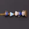 Colliers de pendentif 2021 Collier émail peint à la main Multiple tasse de thé à longue chaîne Bijoux Femme Bijuteria Femmes Bijoux Cadeaux18497424