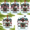 DHL HOT KOOP 2020 Hot Sale Quarantine Kerstdecoratie Gift verblijf thuis Gepersonaliseerde Familie van 2 3 4 5 6 Ornament Pandemic Fy4281