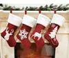 4 estilo Decorações Stocking Meias doces ornamento partido das árvores de Natal Meias de Natal Natal de Santa Bolsas Xmas Bolsa SN4660