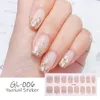 Prix de gros Glitter Série Poudre Paillettes Mode Nail Art Autocollants Collection Manucure DIY Vernis À Ongles Bandes Wraps pour Décor De Fête