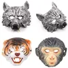 Halloween Animal Party Show Masker Bar Masker Terror Latex Masker Full-Face Wolf Handschoenen Set voor kinderen en volwassen latex Dierlijk hoofddeksels