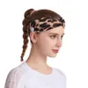 Unisex Sport-Stirnband-Knopf Anti-Anzug elastisches Stirnband Headwrap Protect Ears Frauen Strap Extender Kopfbedeckung Haarband