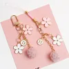 Cute Korean smartphone strap lanyard, for iPhone Samsung, key decoration, daisies, mobile strap, rope pendants, phone gifts