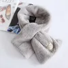 Écharpe en peluche mode femmes et hommes foulards garder au chaud marque Designer 6 couleurs cadeau de Noël