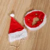 2020 Animali domestici Decorazioni natalizie creative simpatici vestiti per cani Animali domestici Cappello Natale Abbigliamento per cani 2 Forniture per cani in stile T2I51466