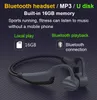 IPX8 Waterproof Swimming Headphones Bluetooth Wireless Earphone MP3 Player 16GB Bone Conduction Headset HD Call Running Diving Stereo Sport Speaker Microphone