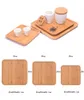 Multipurpose Bread Coffee Tea Tray Bamboo Fruit Plate Bamboo Serving Tray For Home Hotel Cigarette Rolling Trays