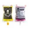 Sac à jus de boisson à la pochette Vampire Skull effrayant Zombie Spout Aspiration Buse 250 ml Bagure de rangement de rangement de vin de café lait de café Halloween