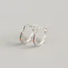 Hoop Huggie European and American Style S925 Sterling Silver Ins Minimalist Row of Diamond Color Earrings Ear Buckles Fashionabl8802256