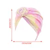 Women Boho Spiral Nutban Turban Hat Stretch Neon Tie-Dye Chemo Cap HeadWrap13045