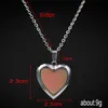 UPDATE Temperature sensing Color Changing Heart locket pendant necklace stainless steel chain women necklaces fashion jewelry will and sandy gift