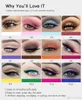 hardaiyanのアイライナー12色のカラフルなアイライナー長く持続的なProfestal Makesup Matte Eyliner Liquid 1パックで12個