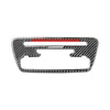 Bilinredning Gjutning av kolfiber Auto Sticker CD Central Control Panel Cover Trim Strips för Audi Q3 2013-2018 Tillbehör281N