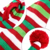 Christmas Pet Knit Scarf Dog Winter Striped Scarf Xmas Pet Costume Accessories for Dogs Cats Kitten New Year Neckerchief