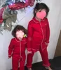 Bambini Ragazzi Indumenti da notte Neonata Autunno Set di cotone Natale Bambini Homewear Pigiama per ragazzo Pigiama Abbigliamento da notte per bambini 12m-8Y pijama