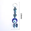 1pc turkey evil eye blue keychain 4 style resin animal fish elephant butterfly 14mm evil eye blue beads with glass round key5936675