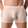 Tunna transparent is silke sexig gay underkläder män boxer shorts män underbyxor cueca boxer homme calzoncillos boxare män trosor